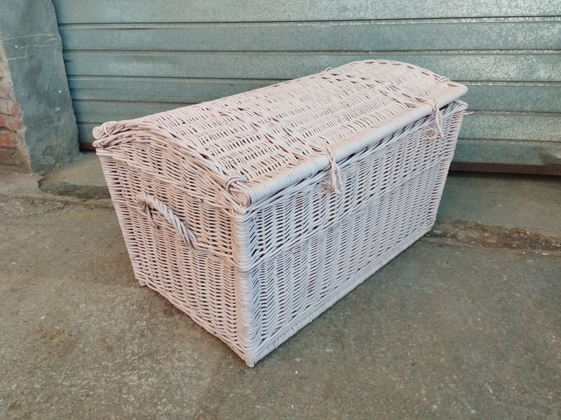 baul habitacion infantil mimbre rosa 48x80x46 1u